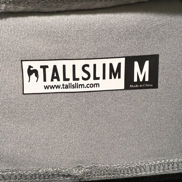 TallSlim Men's Quarter Zip Pullover Performance Shirt Grey M Medium - Picture 4 of 4